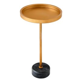 Masute Living - Masuta Laterala, Marmura, Metal, TRAYFUL 60cm