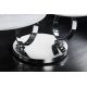 Masute Living - Masuta de cafea moderna cu doua blaturi rotative din ceramica DANCING RINGS 80-135cm