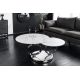Masute Living - Masuta de cafea moderna cu doua blaturi rotative din ceramica DANCING RINGS 80-135cm