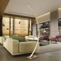 Lampadar LED de podea design modern Arcus