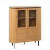 Vitrina cu furnir de stejar ATELIER 140cm