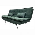 Canapea extensibila, Catifea Raiata Verde JAZZ 195cm