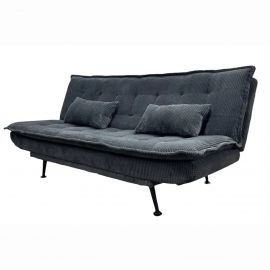 Canapea extensibila, Catifea Raiata Gri JAZZ 195cm