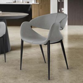 Scaune - Scaun dining design elegant Giro gri