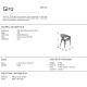 Scaune - Scaun dining design elegant Giro gri