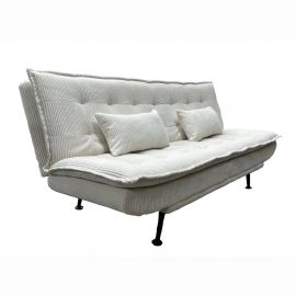 Canapea extensibila, Catifea Raiata Bej JAZZ 195cm