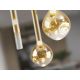 Pendule, Lustre suspendate - Lustra LED suspendata design modern Essenza negru, auriu