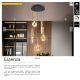 Pendule, Lustre suspendate - Lustra LED suspendata design modern Essenza negru, auriu