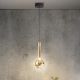 Pendul LED design modern Essenza negru, auriu