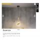 Pendule, Lustre suspendate - Pendul LED design modern Essenza negru, auriu