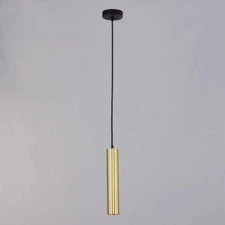 Pendule, Lustre suspendate - Pendul din aluminiu canelat Anna auriu