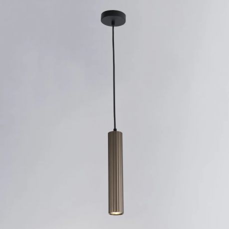 Pendule, Lustre suspendate - Pendul din aluminiu canelat Anna bronz