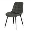 Set de 4 scaune ROADSTAR microfibra gri inchis