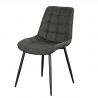 Set de 4 scaune ROADSTAR microfibra gri inchis