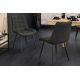 Seturi scaune, HoReCa - Set de 4 scaune ROADSTAR microfibra gri inchis