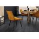 Seturi scaune, HoReCa - Set de 4 scaune ROADSTAR catifea galben mustar