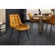 Seturi scaune, HoReCa - Set de 4 scaune ROADSTAR catifea galben mustar