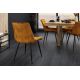 Seturi scaune, HoReCa - Set de 4 scaune ROADSTAR catifea galben mustar