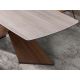Mese dining - Masa LUX furnir lemn si marmura portelanata Barrel 220x100cm