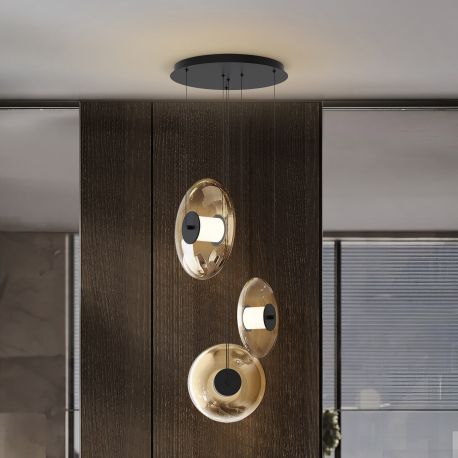 Pendule, Lustre suspendate - Lustra LED suspendata design modern Diabolo 3L