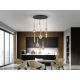 Candelabre, Lustre - Lustra LED suspendata cu telecomanda Essenza negru, auriu