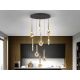 Candelabre, Lustre - Lustra LED suspendata cu telecomanda Essenza negru, auriu