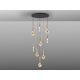 Candelabre, Lustre - Lustra LED suspendata cu telecomanda Essenza negru, auriu