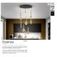 Candelabre, Lustre - Lustra LED suspendata cu telecomanda Essenza negru, auriu
