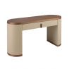 Masa machiaj design LUX Walnut-Leatherette Mink