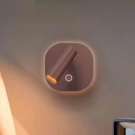 Aplice, corpuri de iluminat pentru pereti - Aplica LED design modern Biblos maro oxid