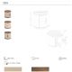 Noptiere - Noptiera design LUX Walnut-Leatherette Mink