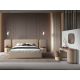 Noptiere - Noptiera design LUX Walnut-Leatherette Mink