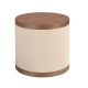 Noptiere - Noptiera design LUX Walnut-Leatherette Mink