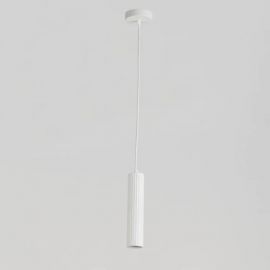 Pendule, Lustre suspendate - Pendul din aluminiu canelat Anna alb