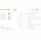 Pendule, Lustre suspendate - Pendul din aluminiu canelat Anna alb