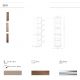 Biblioteci-Rafturi - Raft design LUX Walnut-Leatherette Mink