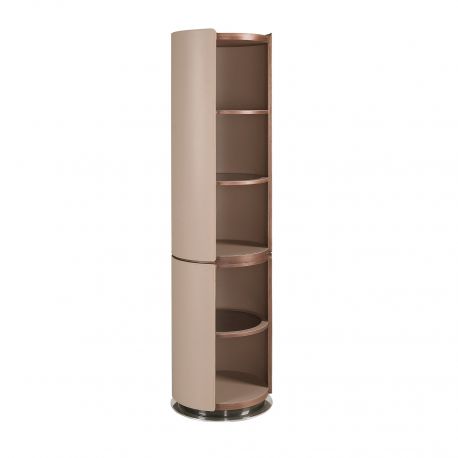 Biblioteci-Rafturi - Raft design LUX Walnut-Leatherette Mink
