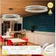 Pendule, Lustre suspendate - Lustra circulara LED Ada 100cm, Black