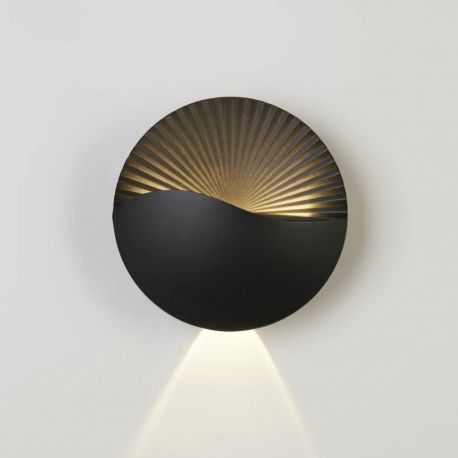 Aplice, corpuri de iluminat pentru pereti - Aplica LED iluminat ambiental Sunrise, Black