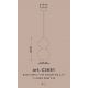 Pendule, Lustre suspendate - Lustra din ceramica design italian realizata manual Copacabana
