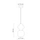 Pendule, Lustre suspendate - Lustra din ceramica design italian realizata manual Copacabana