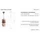 Pendule, Lustre suspendate - Lustra retro realizata manual din ceramica Bumbum