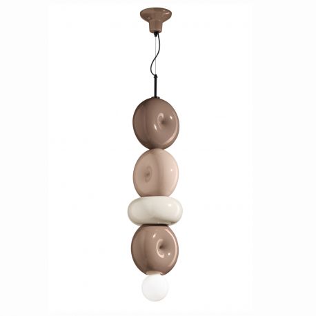 Pendule, Lustre suspendate - Lustra retro realizata manual din ceramica Bumbum