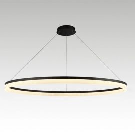 Corpuri de iluminat Lustre pentru casa scarii - Lustra LED XXL circulara casa scarii Ara 150cm, Black
