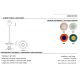 Pendule, Lustre suspendate - Pendul din ceramica design italian realizata manual Voila