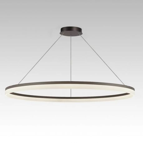 Corpuri de iluminat Lustre pentru casa scarii - Lustra LED XXL circulara casa scarii Ara 150cm, Bronz