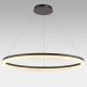 Candelabre, Lustre - Lustra LED XXL circulara suspendata Ara 100cm, Bronz