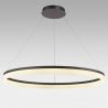 Lustra LED XXL circulara suspendata Ara 100cm, Bronz
