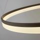 Candelabre, Lustre - Lustra LED XXL circulara suspendata Ara 100cm, Bronz