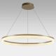 Lustra LED XXL circulara suspendata Ara 100cm, Gold
